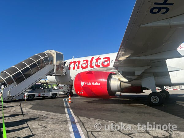 マルタ航空の飛行機